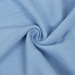 Ткань Футер 3-х нитка, Петля, цвет Светло-Голубой (на отрез)  в Петрозаводске