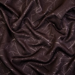 Ткань Блэкаут для штор &quot;Ледовое тиснение цвет Темно-Коричневый&quot; (на отрез)  в Петрозаводске