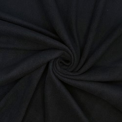 Флис Односторонний 130 гр/м2, цвет Черный (на отрез)  в Петрозаводске