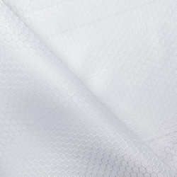 Ткань Оксфорд 300D PU Рип-Стоп СОТЫ, цвет Белый (на отрез)  в Петрозаводске
