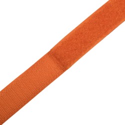 Контактная лента 25мм цвет Оранжевый (велькро-липучка, на отрез)  в Петрозаводске
