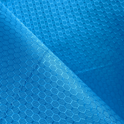 Ткань Оксфорд 300D PU Рип-Стоп СОТЫ, цвет Голубой (на отрез)  в Петрозаводске