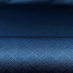 Ткань Блэкаут для штор светозатемняющая 100% &quot;Орнамент Синий&quot; (на отрез)  в Петрозаводске